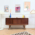 Enfilade enfilade stonehill design danois en teck dans un salon