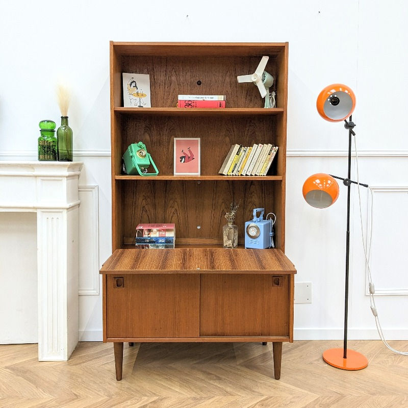 Miniature : Buffet haut bibliothèque scandinave vintage années 60