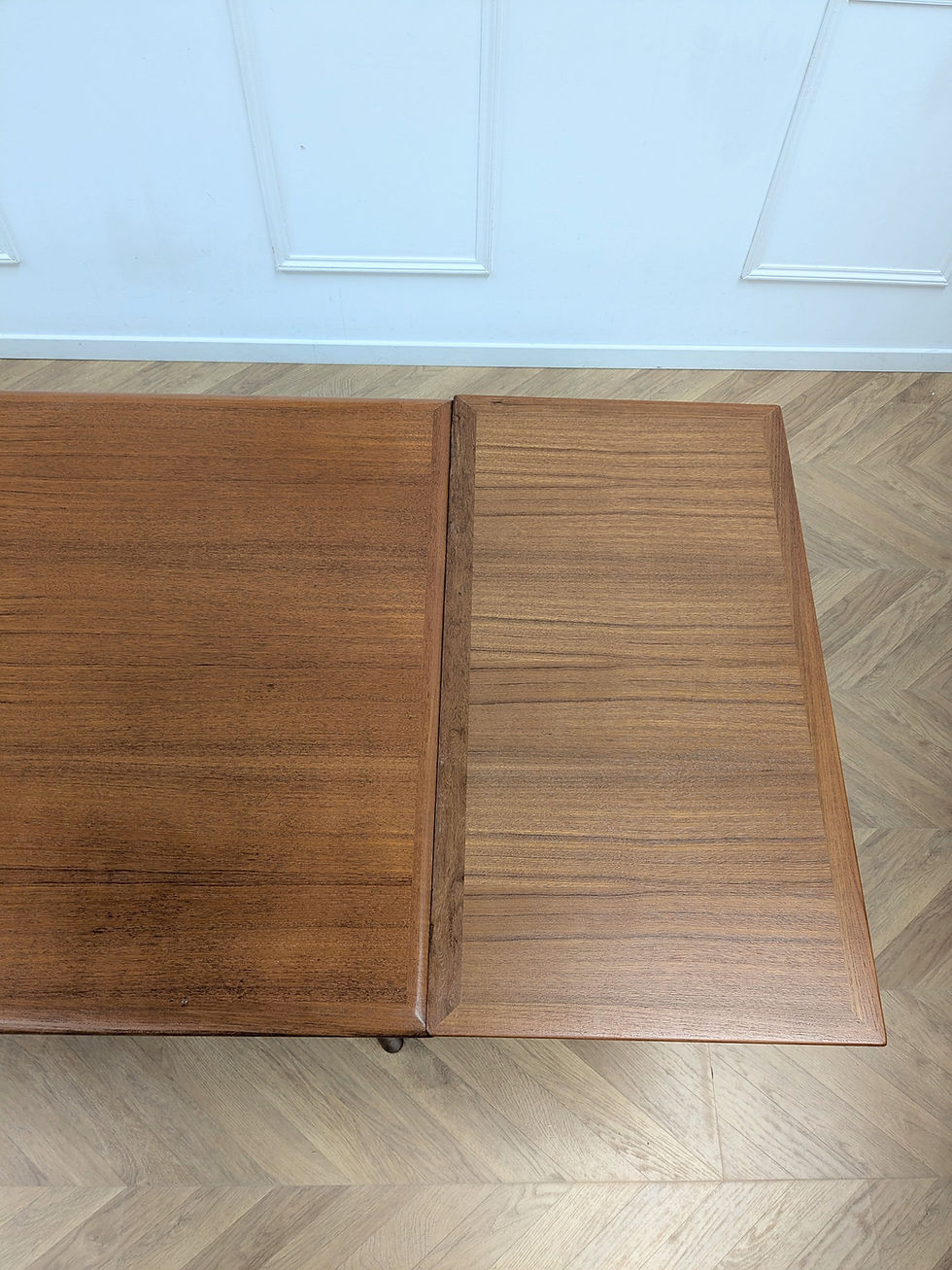 Miniature : Table à manger Teck Scandinave 60's - Vue du dessus