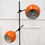 Miniature : Lampadaire vintage Eyeball orange des années 70