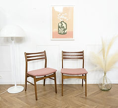 Paire de chaises vintage danoises