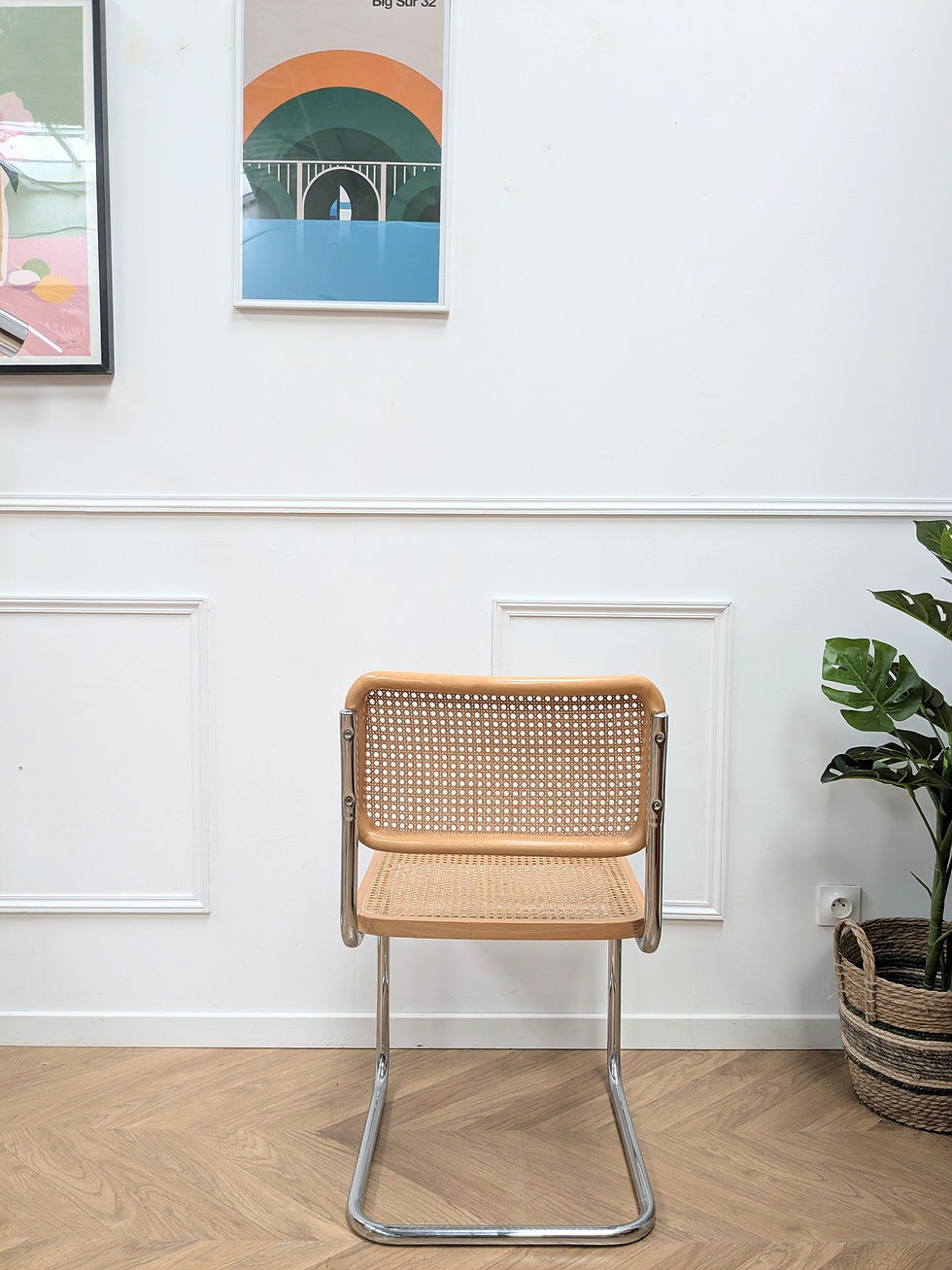 Miniature : Chaise B32 Marcel Breuer Cannage - Vintage - Vue de dos