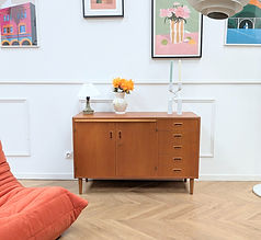 Enfilade Vintage Danoise Teck Plateau Cocktail