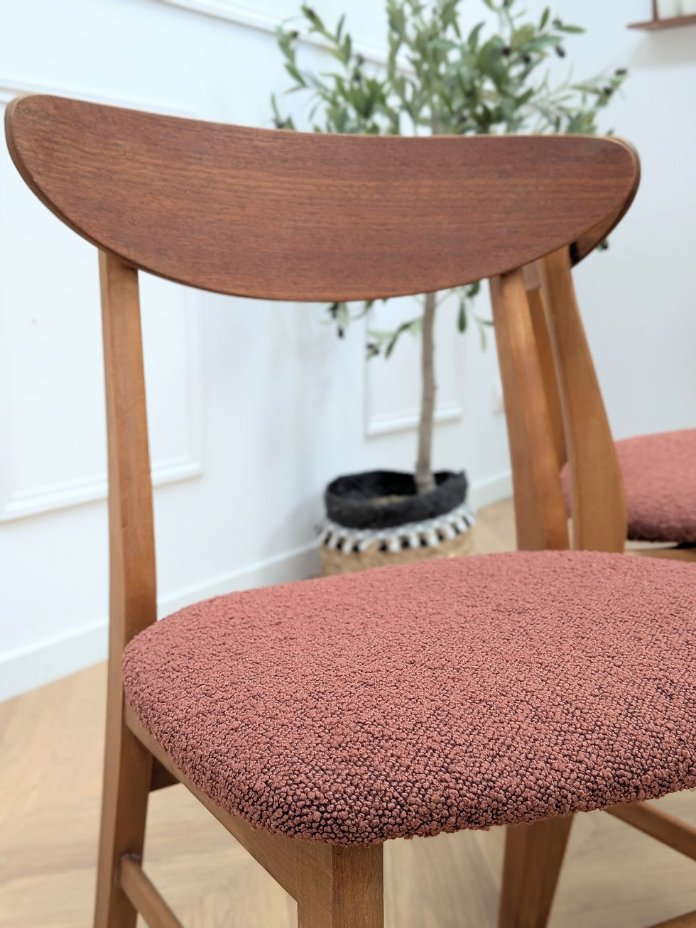 Miniature : Paire Chaises Farstrup 210 Scandinaves 60s - Détail