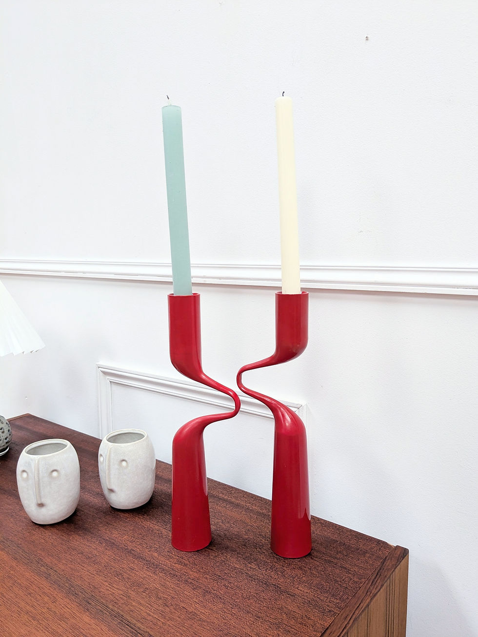 Miniature : Bougeoir design Tango Menu Rouge - Détail