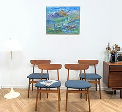 4 Anciennes chaises scandinaves