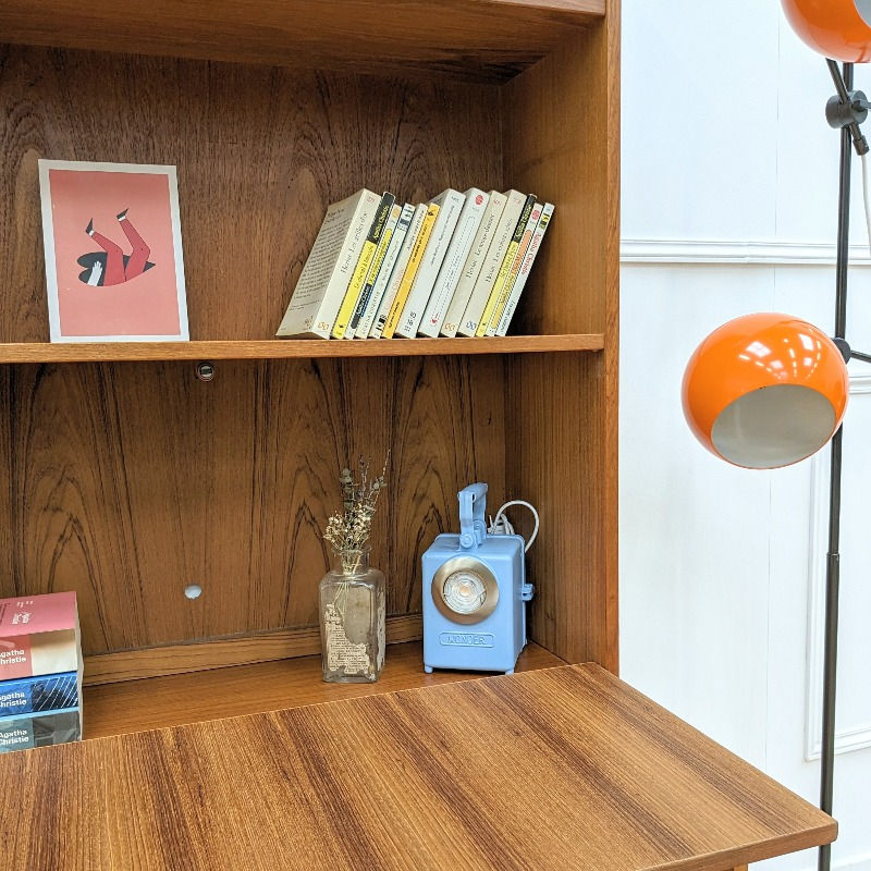 Miniature : Buffet haut bibliothèque scandinave vintage années 60