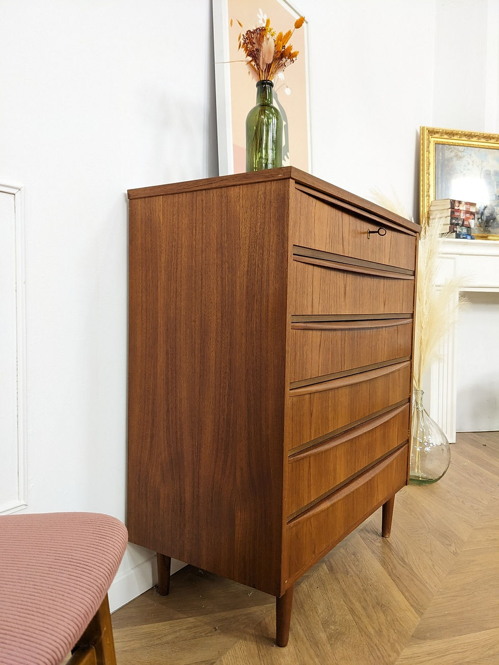 Miniature : Commode scandinave vintage en teck