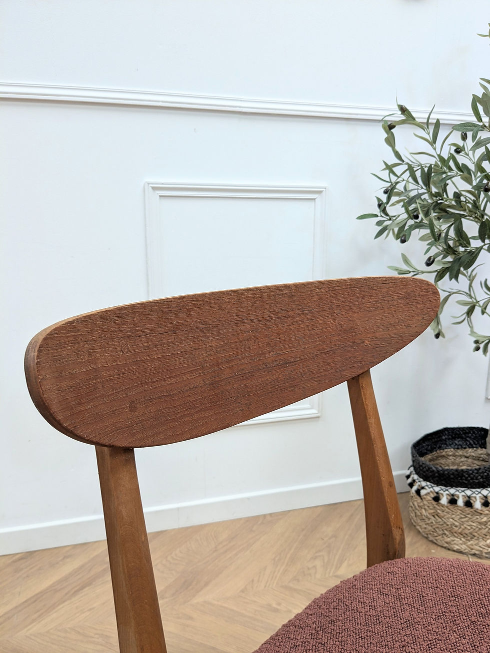 Miniature : Paire Chaises Farstrup 210 Scandinaves 60s - Détail