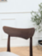 Miniature : Chaise vintage scandinave | Palissandre - Détail