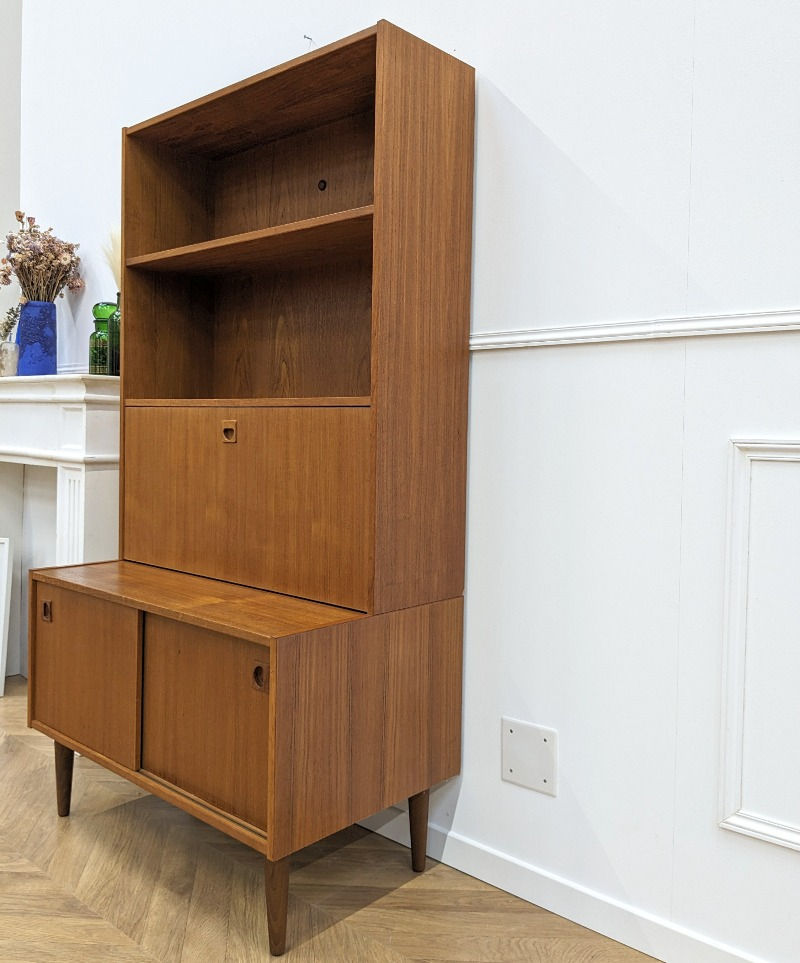 Miniature : Buffet haut bibliothèque scandinave vintage années 60