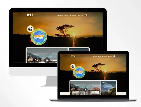 WWF Global Challenge ITZA digital learning platform on screens