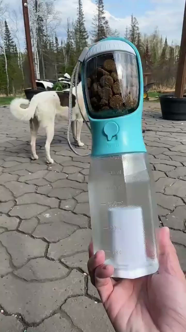 Dual Chamber Pet Travel Flask