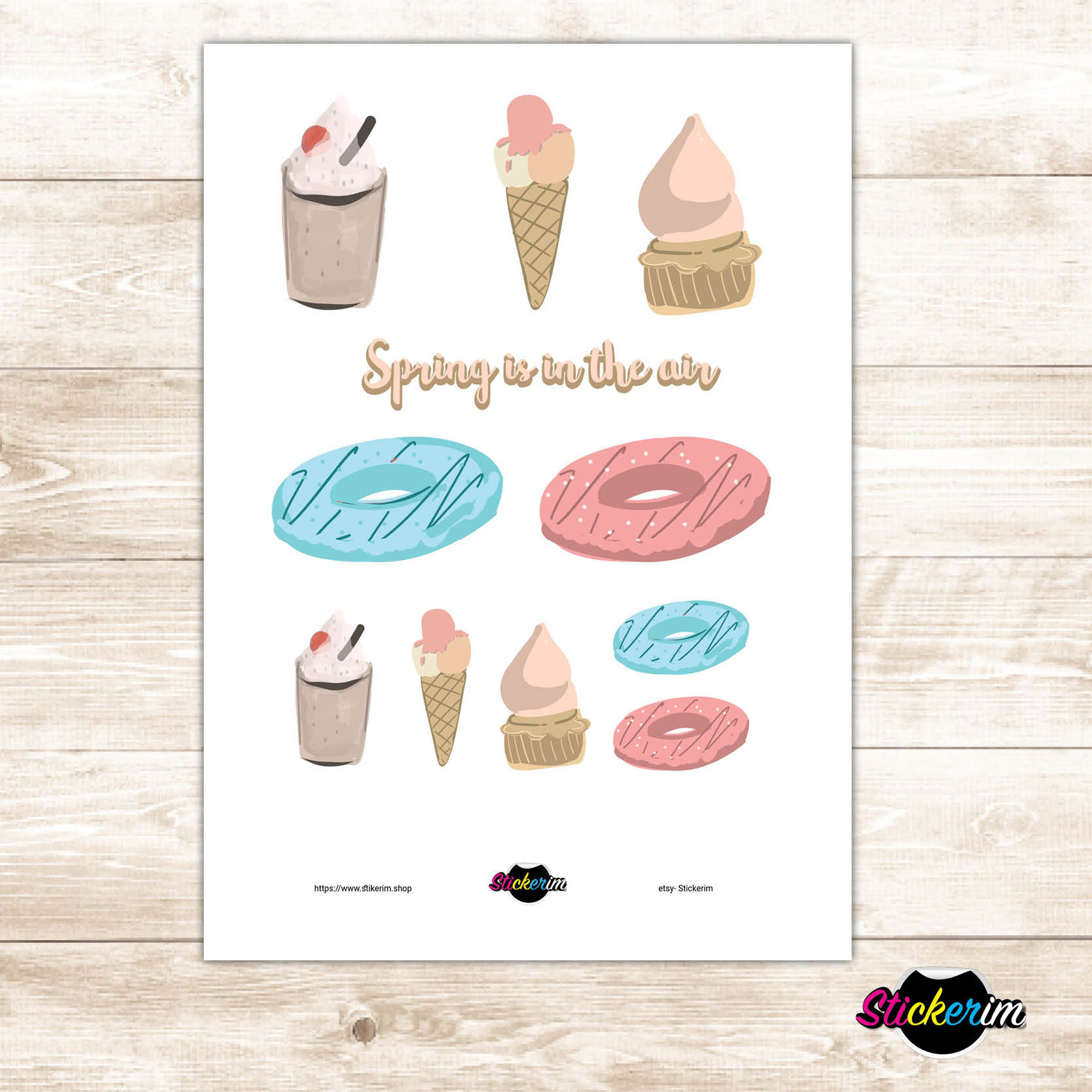 #0019 Summer Sticker sheets