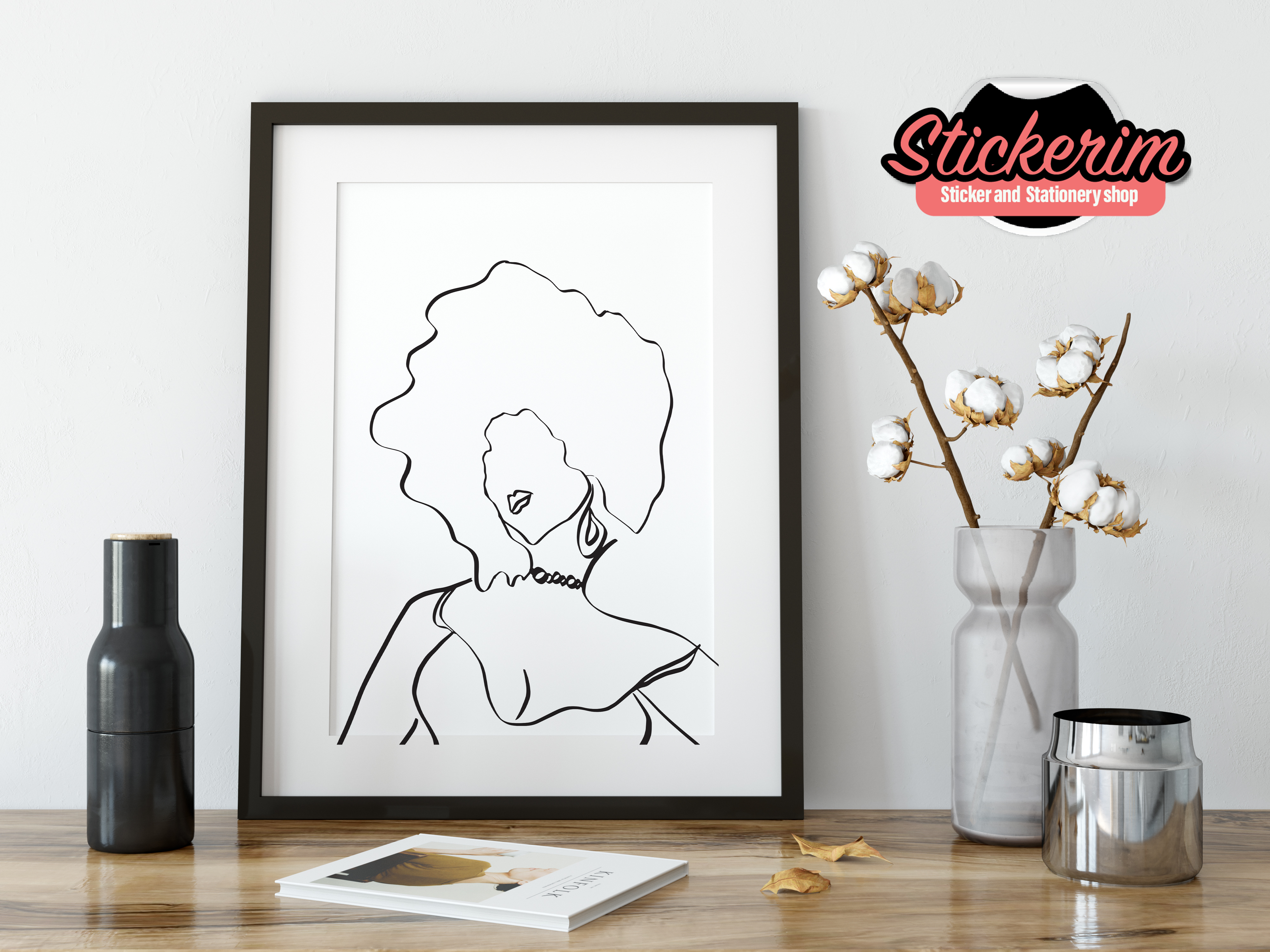 Print for home design - 1 line drawing