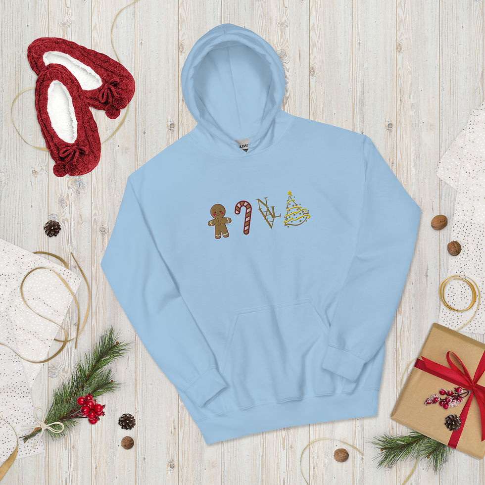 Thumbnail: Pull de Noël Naala – Bonhomme Pain d’Épices, Canne à Sucre et Sapin