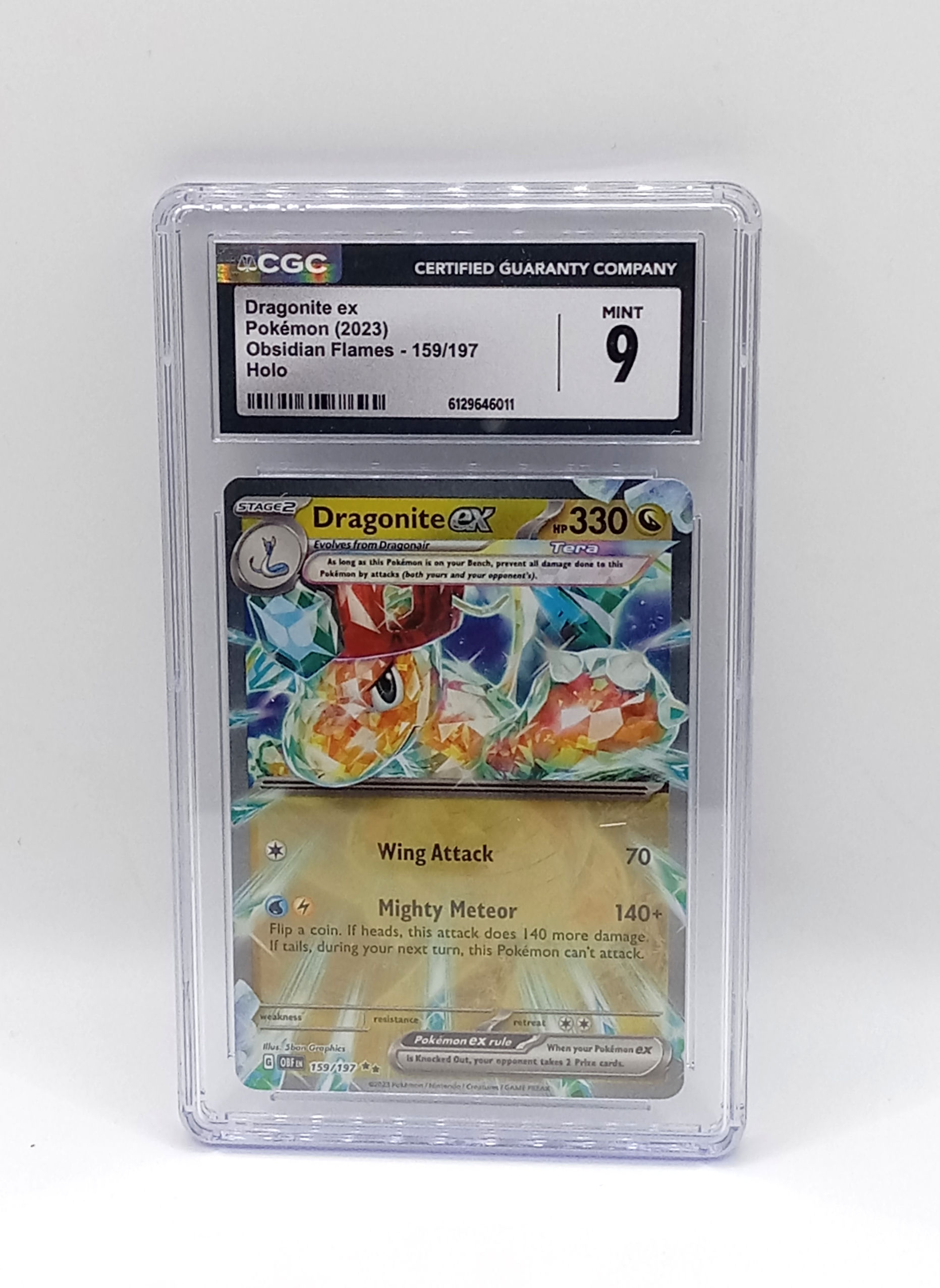 Dragonite Ex Pokémon card Graded CGC 9