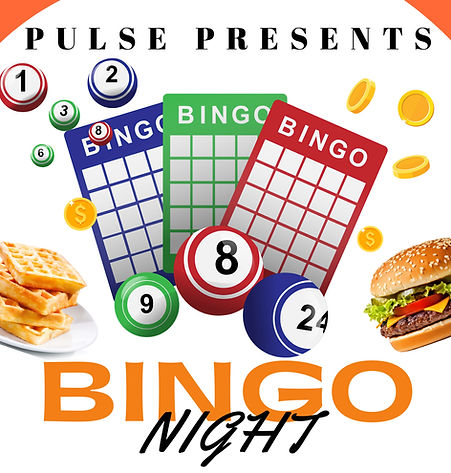 Red and White Minimalist Bingo Night Fly
