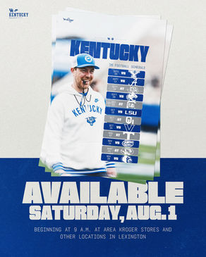 2026 UK Football Schedule Poster Released; Poster Available at Kroger on August 1
