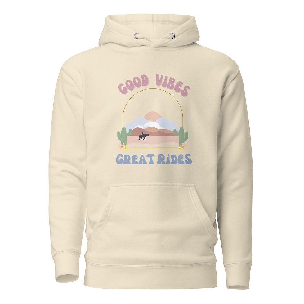 Thumbnail: Good Vibes and Great Rides premium hoodie