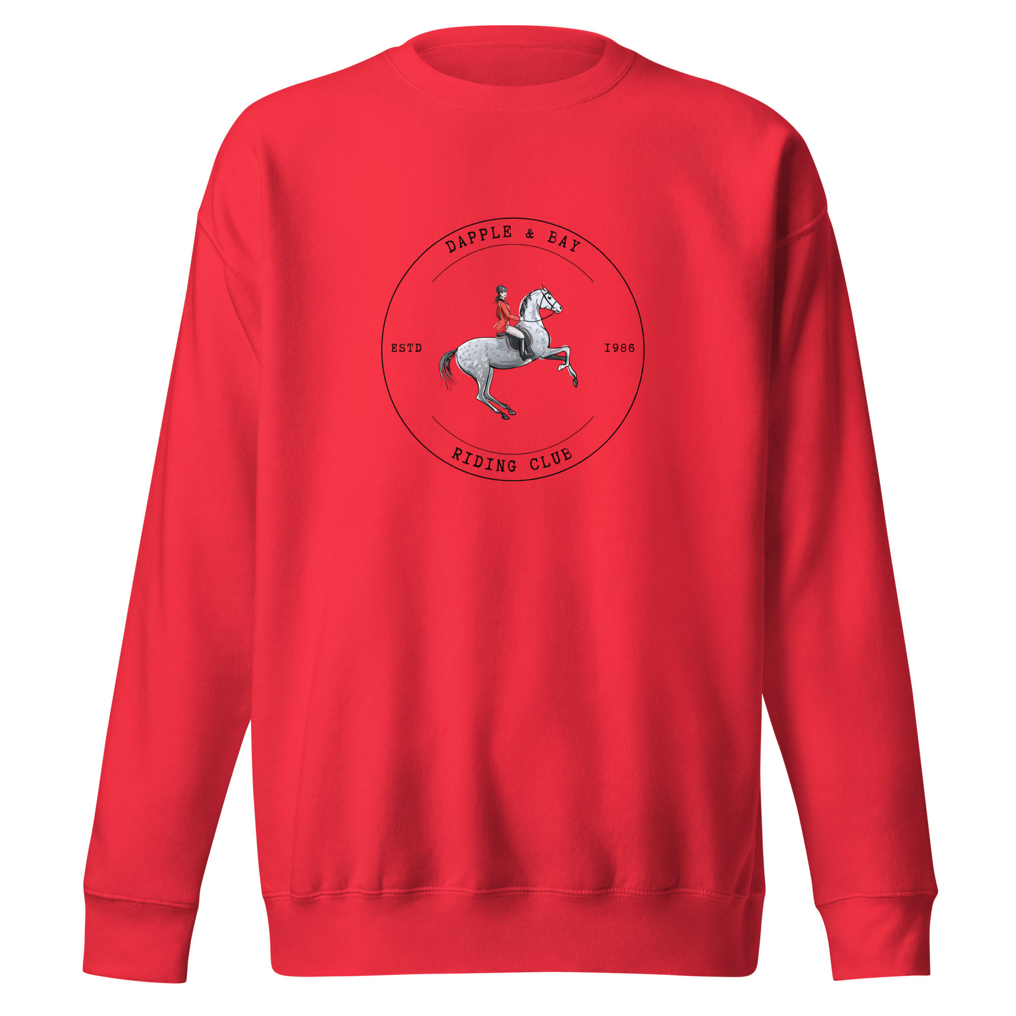 Dapple & Bay Riding Club premium crewneck sweatshirt