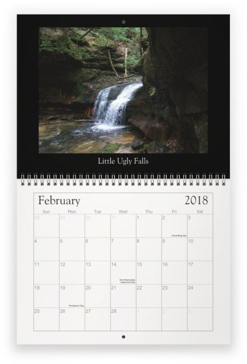 Thumbnail: 2018 Bankhead Forest Waterfall Calendar