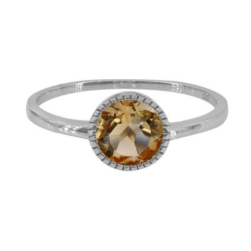 Sterling Silver Citrine Ring