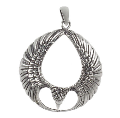 Sterling Silver Eagle Wings Pendant