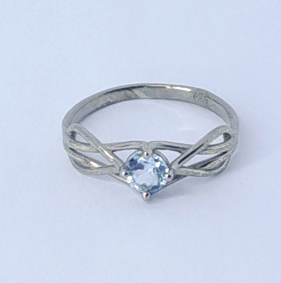 Sterling Silver with Blue Topaz Ring
