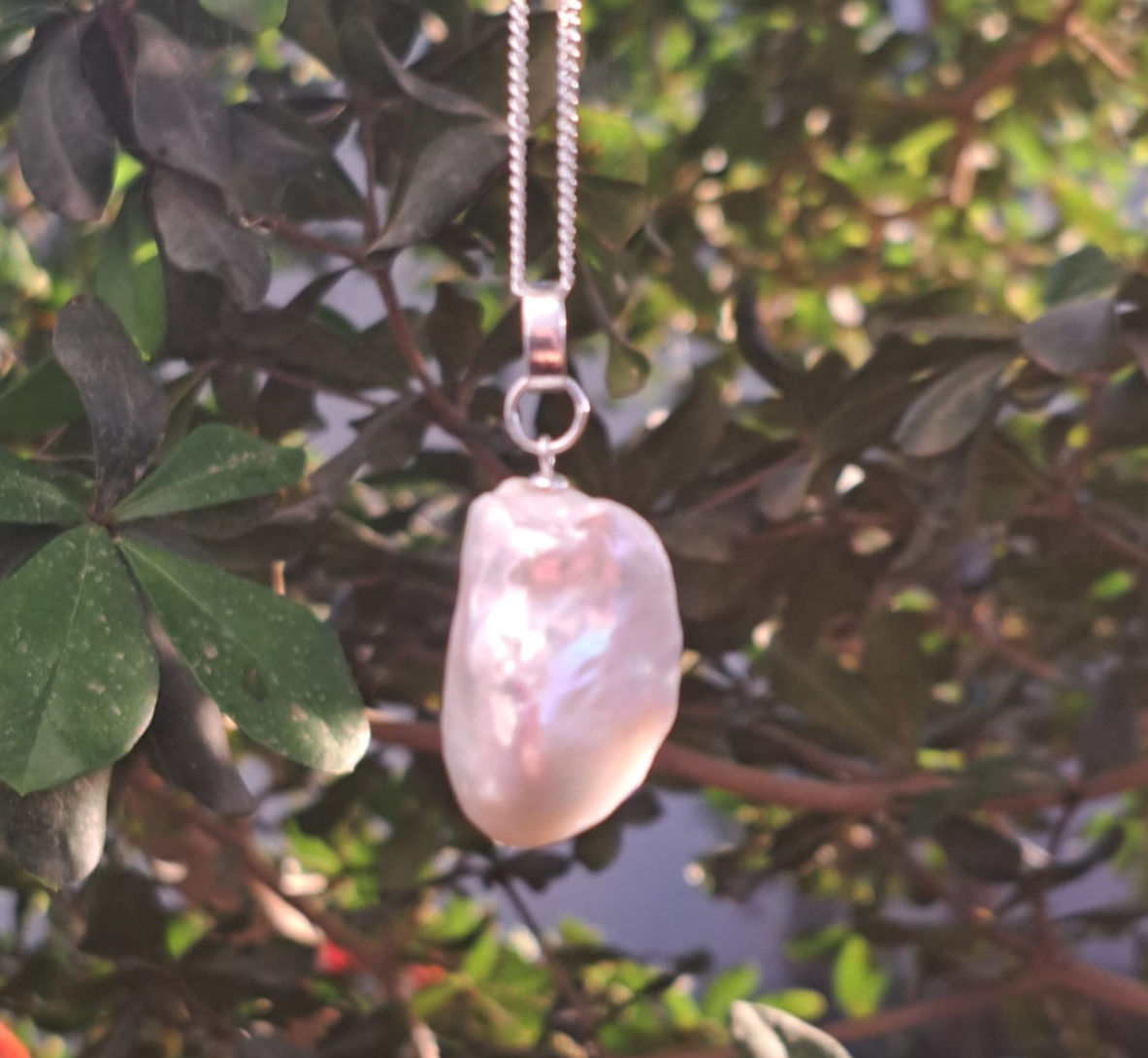 Sterling Silver Mother of Pearl Pendant