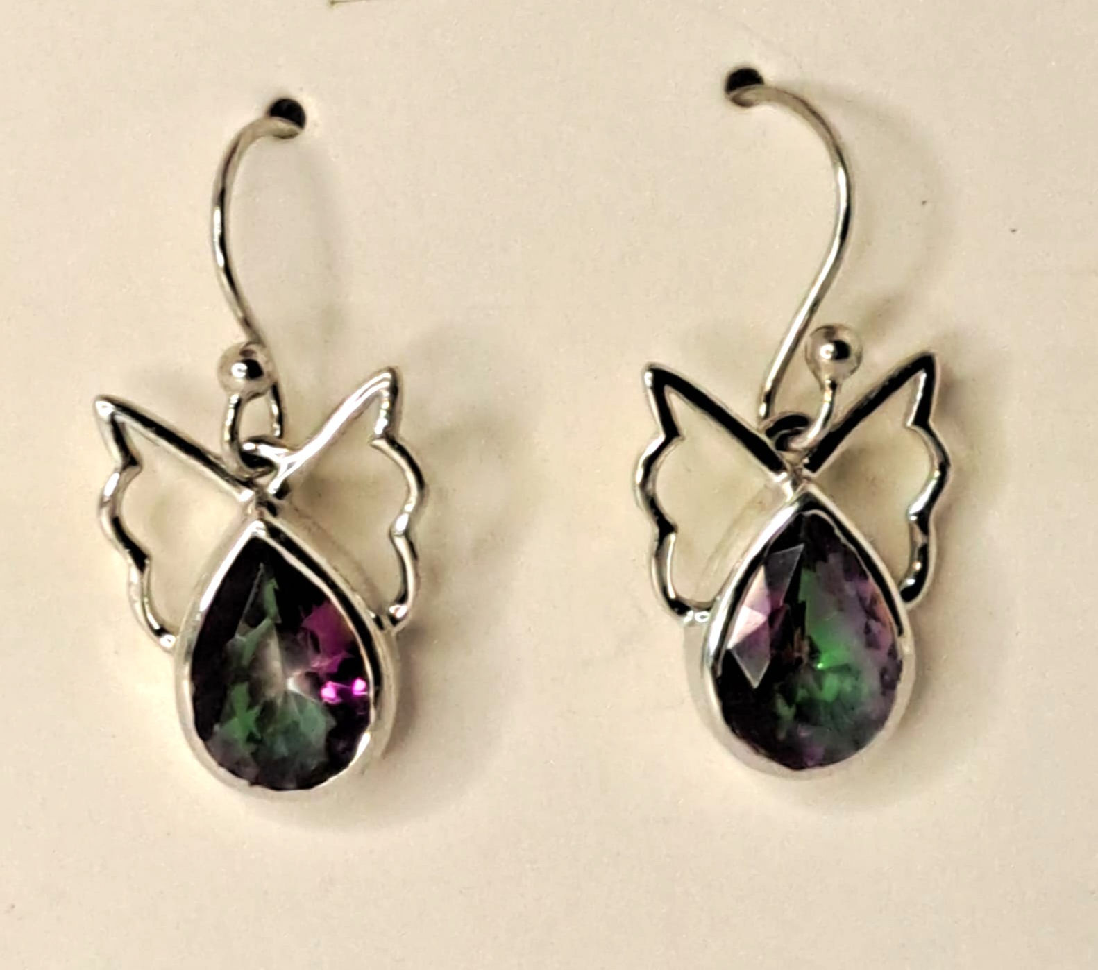 Sterling Silver with Mystic Quartz Earrings
