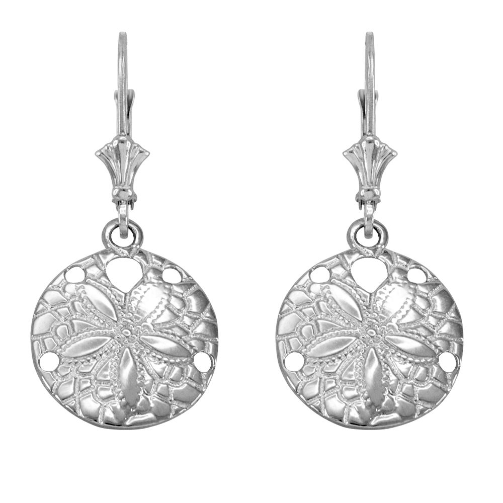 Sterling Silver Sand Dollar Earrings