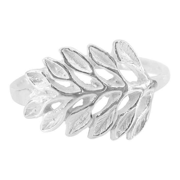 Sterling Silver Leaf Ring