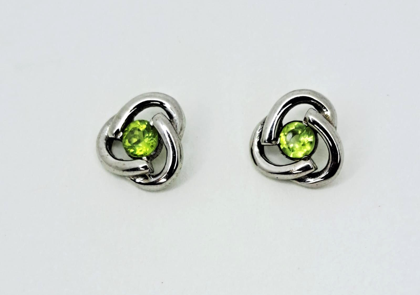 Sterling Silver Peridot Earrings