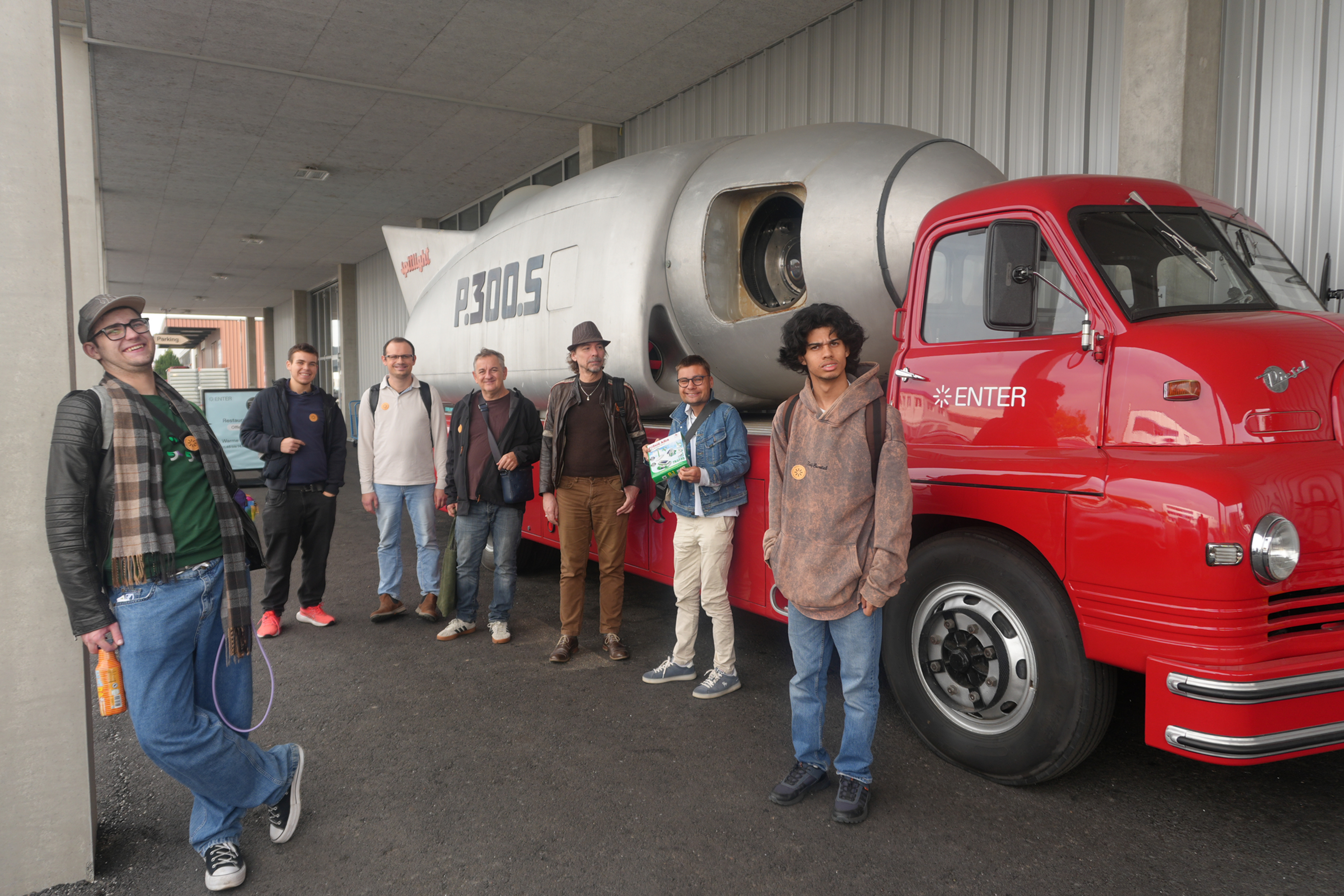 Il team di ULTRAlab con il regista Paolo Vandoni al museo Enter