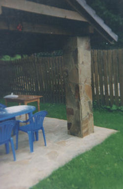 террасы. столбы. пол.