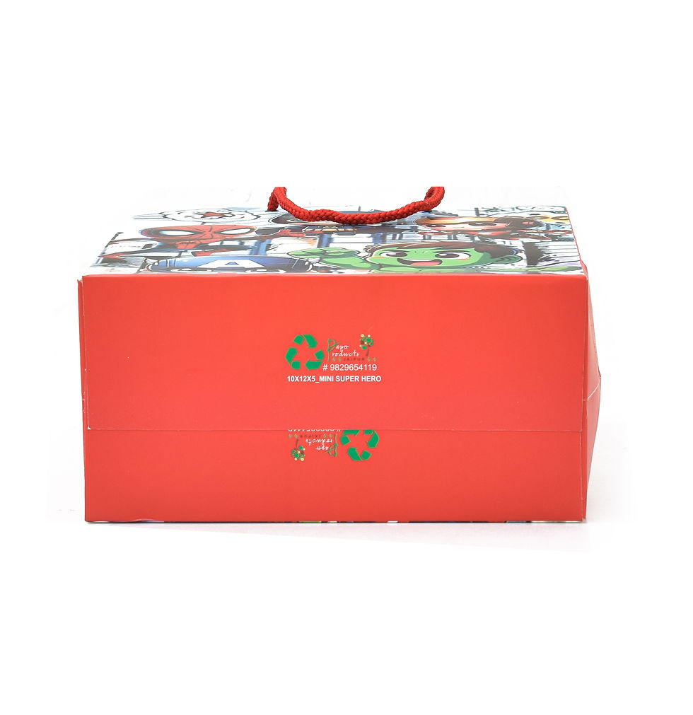 Thumbnail: PPJ ® -HAPPY BIRTHDAY (MINI SUPER HERO) 10X12X4 INCH  (10 PCS) PAPER CARRY BAG