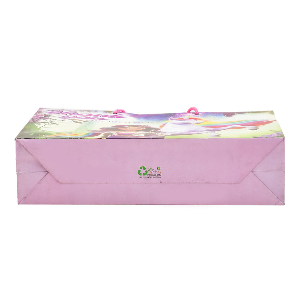 Thumbnail: PPJ ® -HAPPY BIRTHDAY (UNICORN)  (10 Pcs.) 16X12X4 INCH PAPER CARRY BAGS