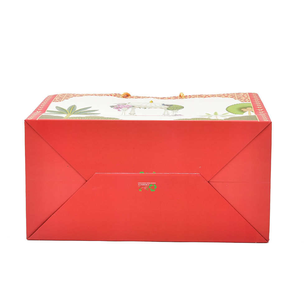 Thumbnail: PPJ ® -WEDDING HAMPER (JHAROKHA PEACOCK) (10 Pcs.) 16X12X8 INCH PAPER CARRY BAGS