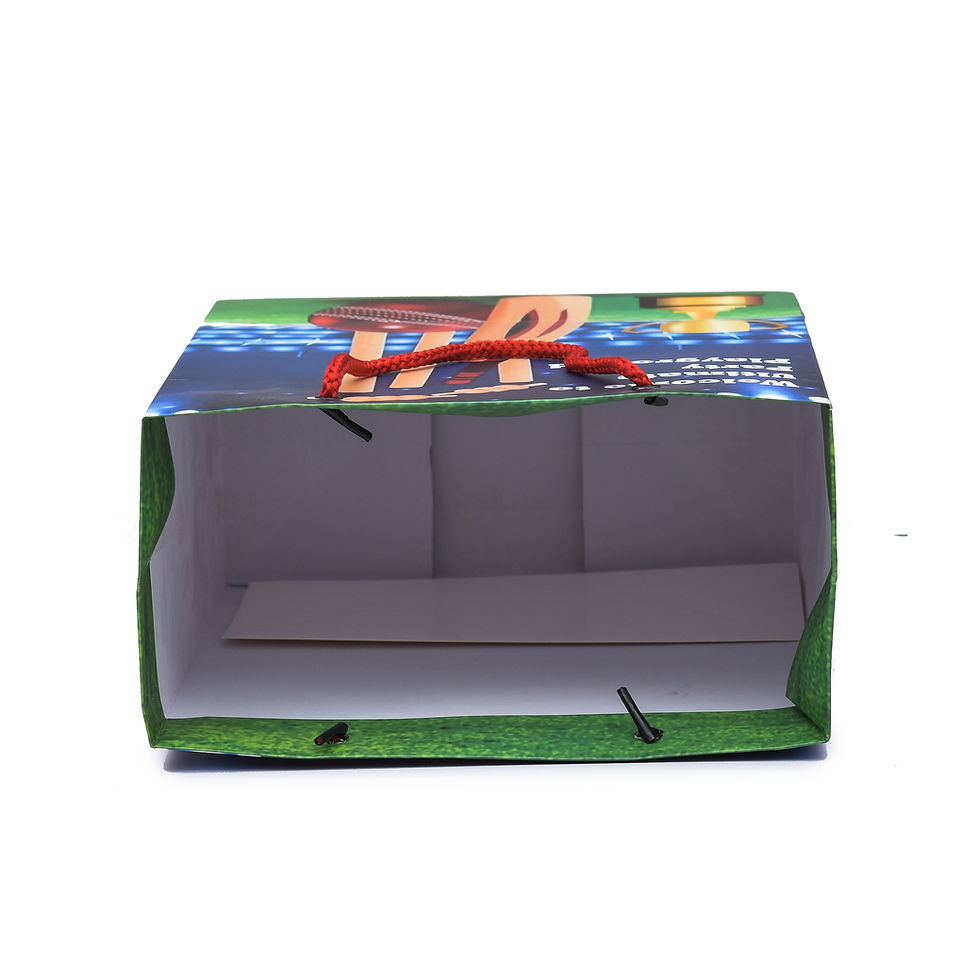 Thumbnail: PPJ ® -HAPPY BIRTHDAY (CRICKET THEME) 10X8X4 INCH  (10 PCS) PAPER CARRY BAG