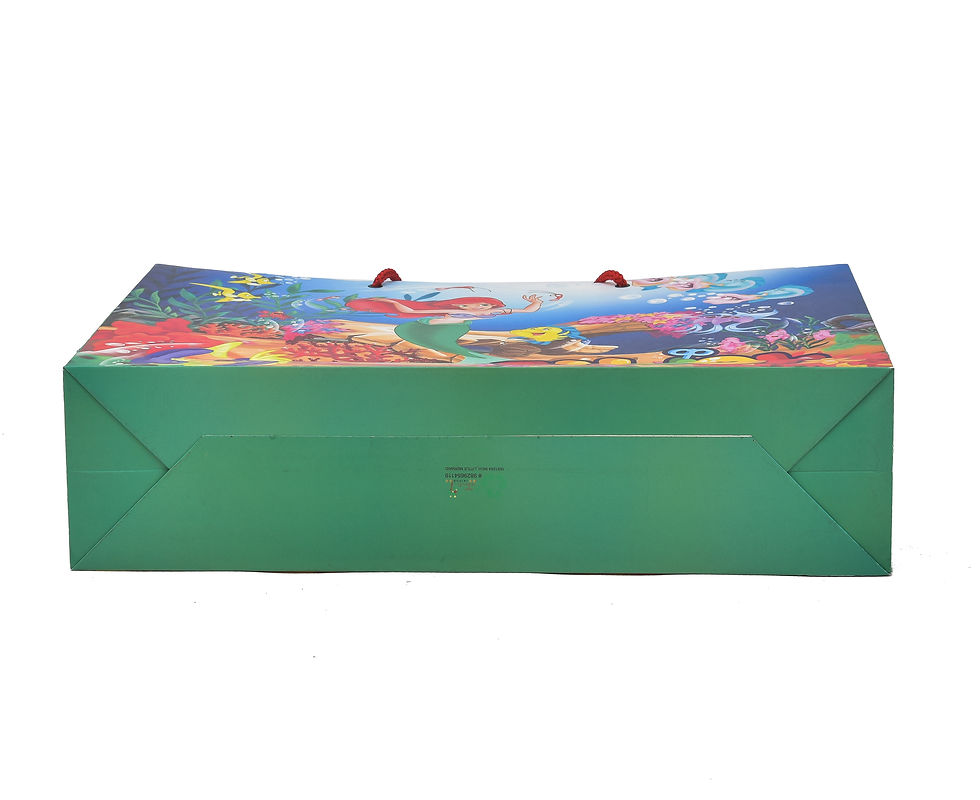 Thumbnail: PPJ ® -HAPPY BIRTHDAY (MERMAID FISH)  (10 Pcs.) 16X12X4 INCH PAPER CARRY BAGS