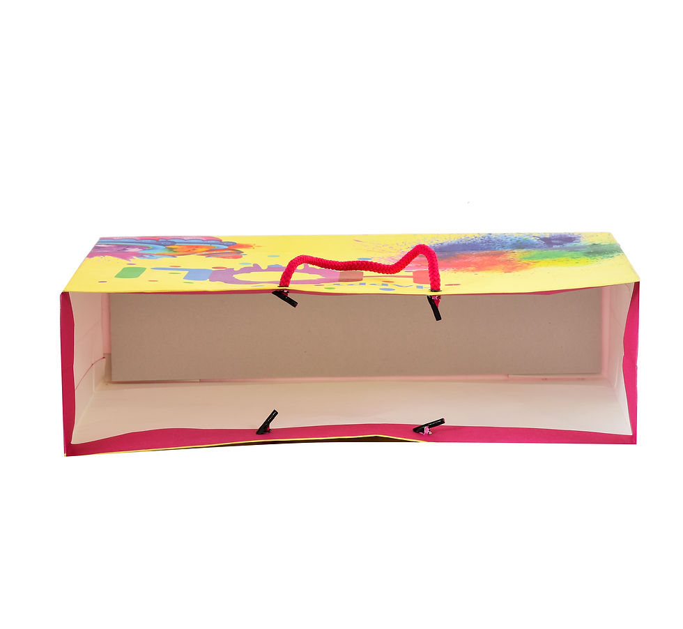 Thumbnail: PPJ ® - HAPPY HOLI (10 Pcs.) 10X14X4 INCH PAPER CARRY BAGS