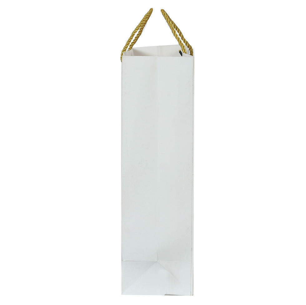 Thumbnail: PPJ ® -WEDDING (ROSE CORNER WHITE ) (10 Pcs.) 17X13X4 INCH PAPER CARRY BAGS
