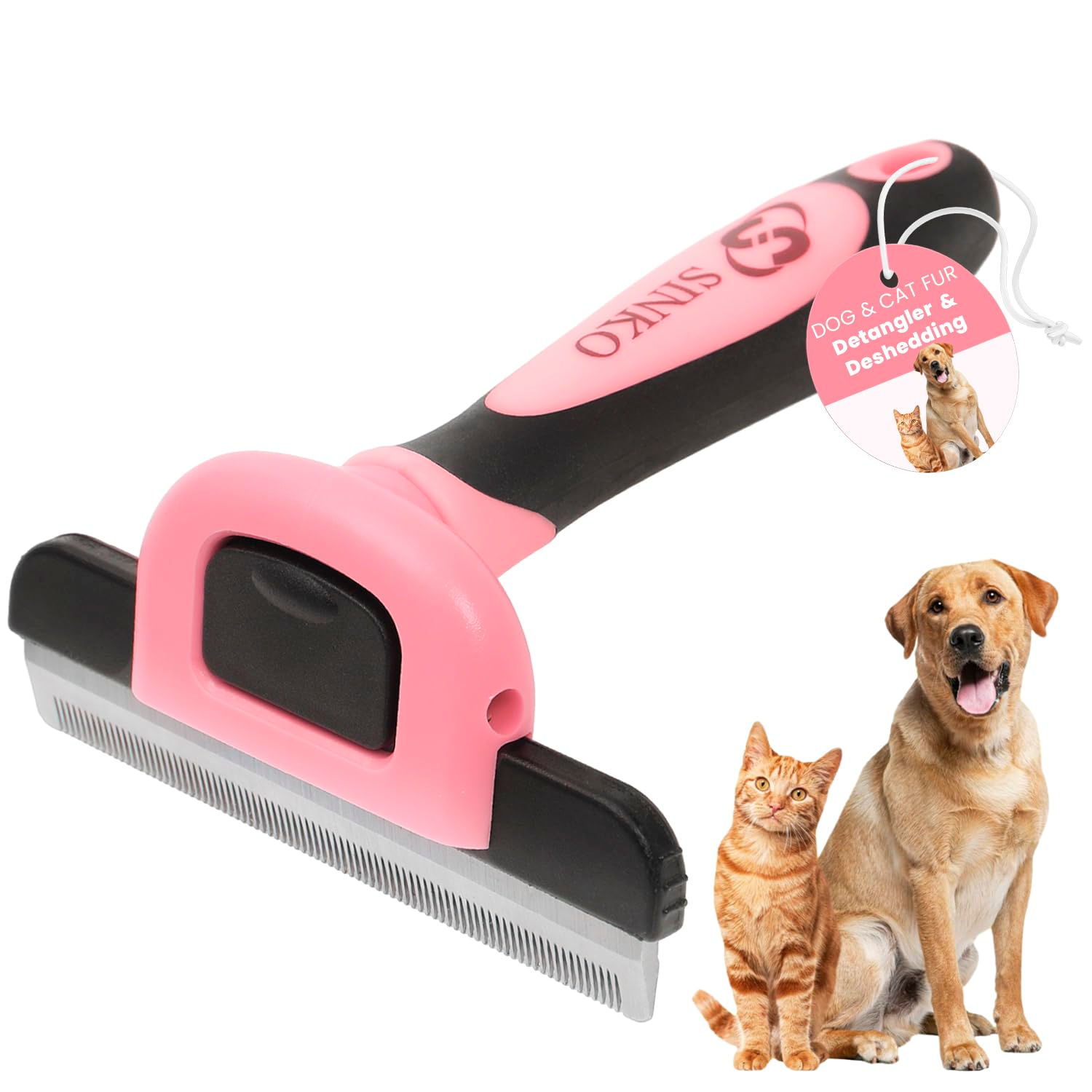 Sinko Pet Pro Deshedding Brush for Cats & Dogs