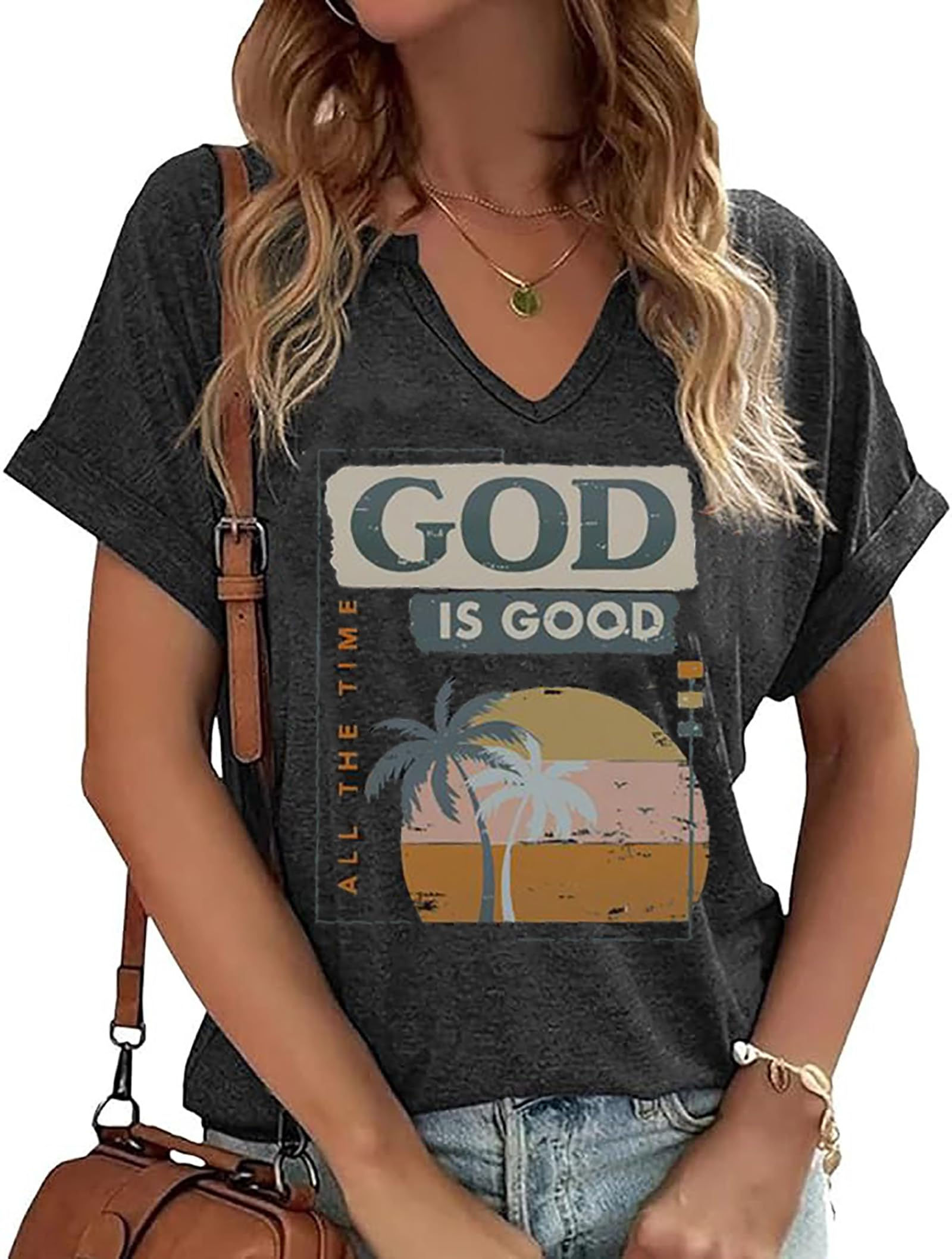 Christian Shirts Tees for Women/Jesus Faith T-Shirt/Bible Verse Shirt/Inspiratio