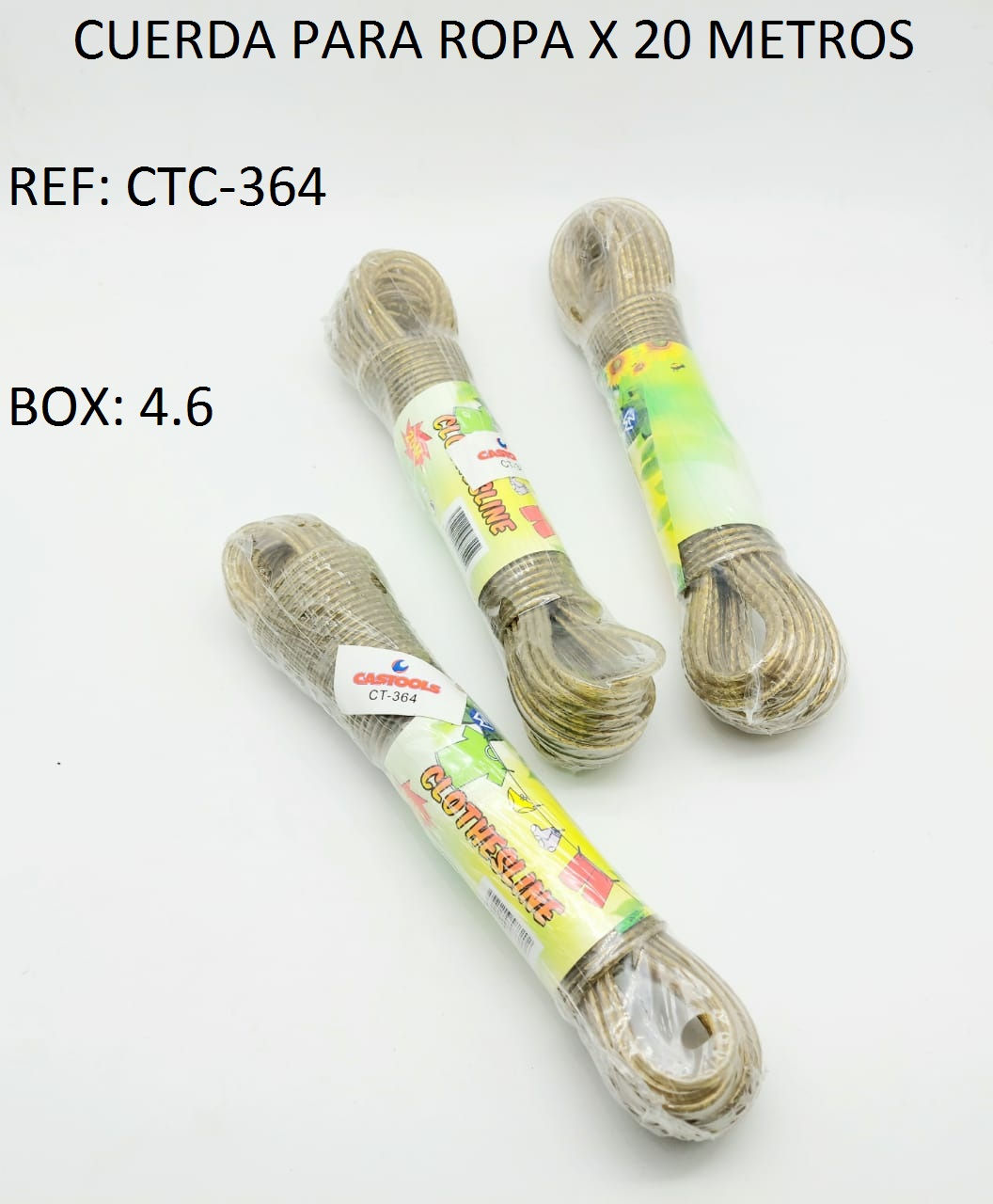 CUERDA PARA ROPA X 20 MTRS