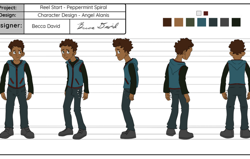 Peppermint Spiral - Angel Alanis - Character Turnaround
