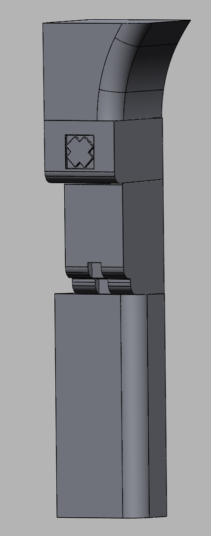 Fassadenelement inkl. Stuck im aufbereiteten CAD-Modell