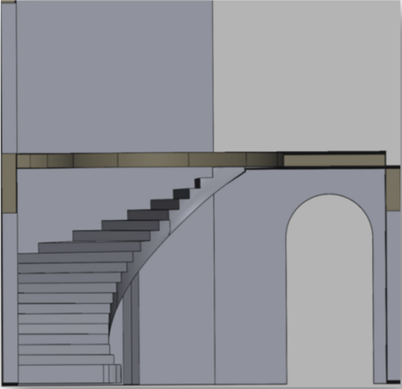 Erzeugung von fertigen CAD-Modellen für die Bearbeitung und bspw. CNC-Fertigung in verschiedenen Formaten, bspw. als DXF-Dateien (Seitenansicht).