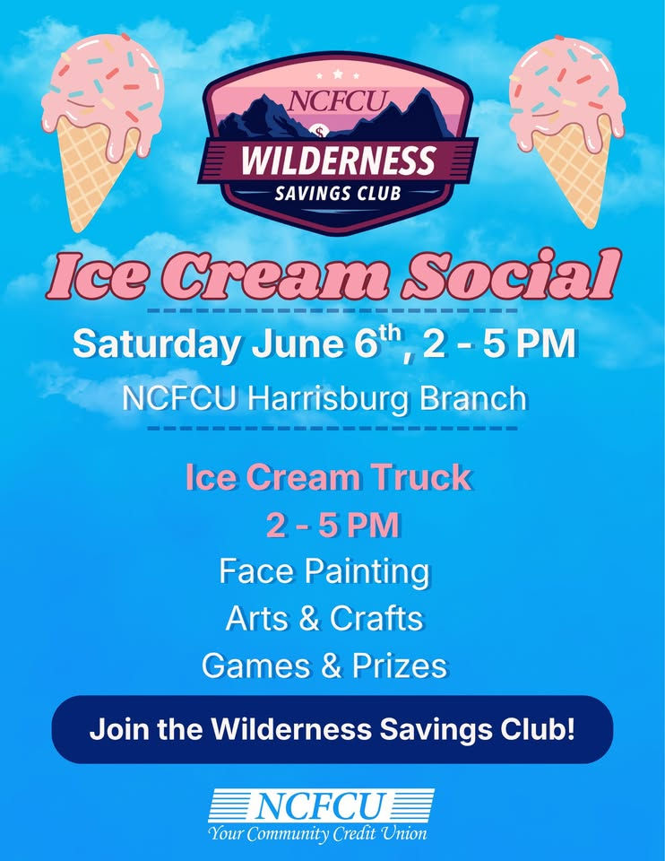 NCFCU Wilderness Savings Club Ice Cream Social